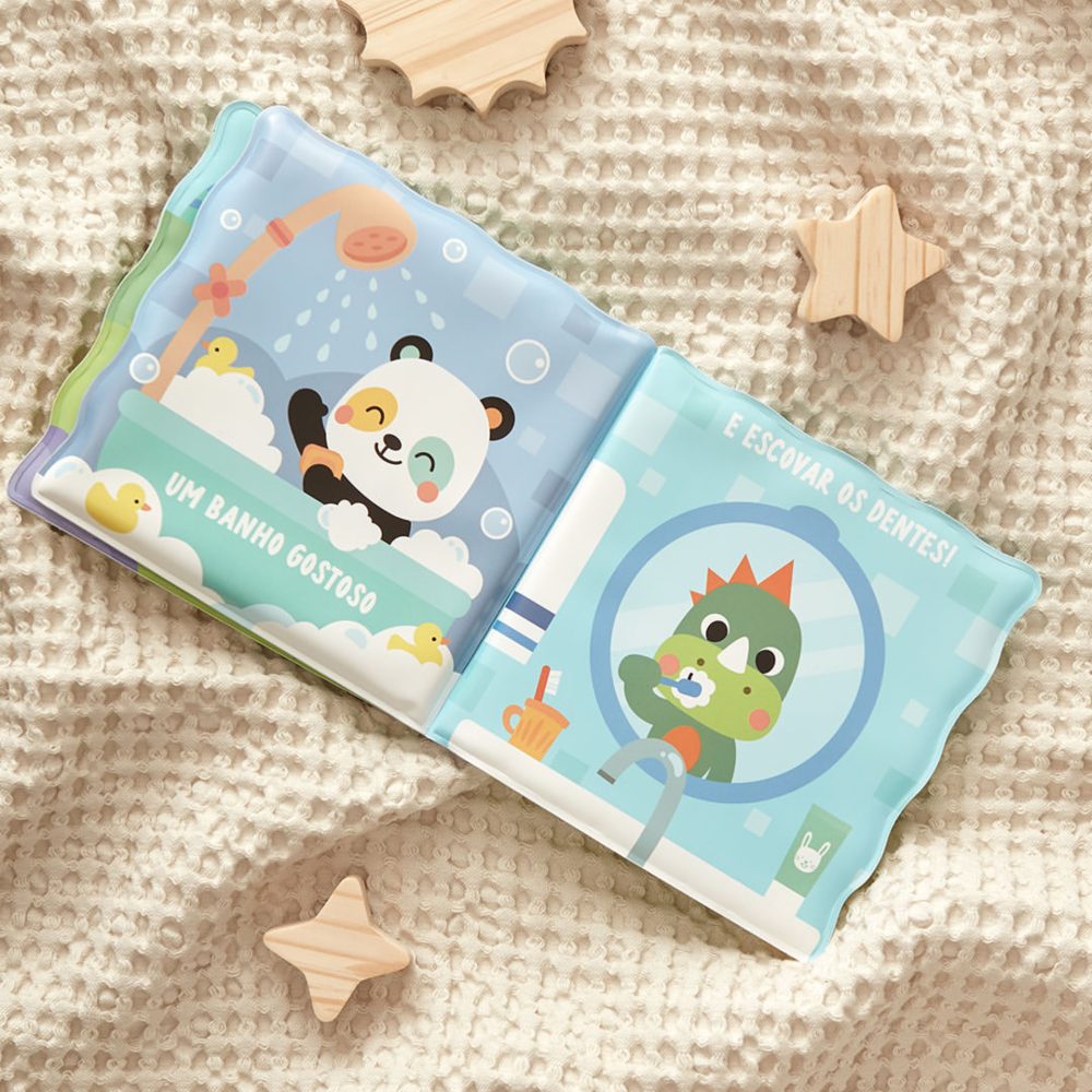 Livro Educativo de Banho Bebê - Buba Zoo
