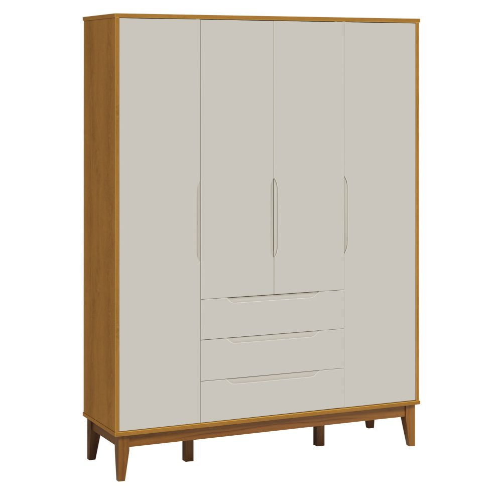 Roupeiro Elfe Classic Reller - Areia Fosco com Savana