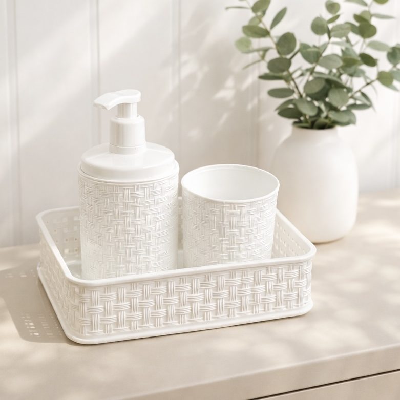 Kit Higiene para Cômoda - Branco