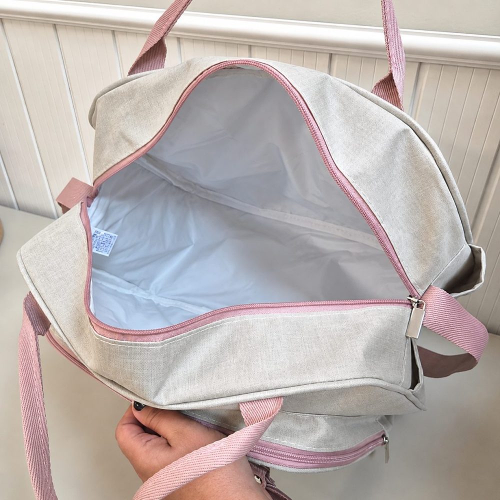 Kit Com Bolsa e Mochila Maternidade Venezza Rose