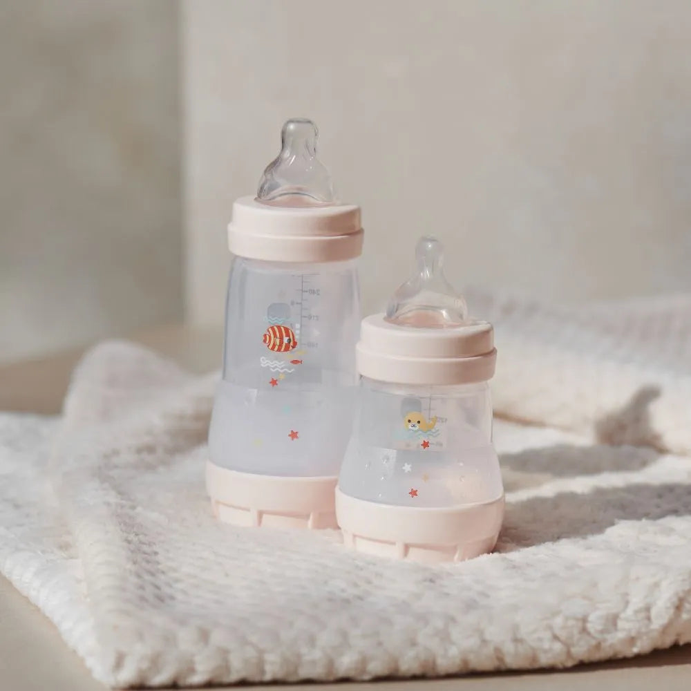 Kit Mamadeiras MAM Anticólica Fundo Do Mar Bege 130ml+260ml