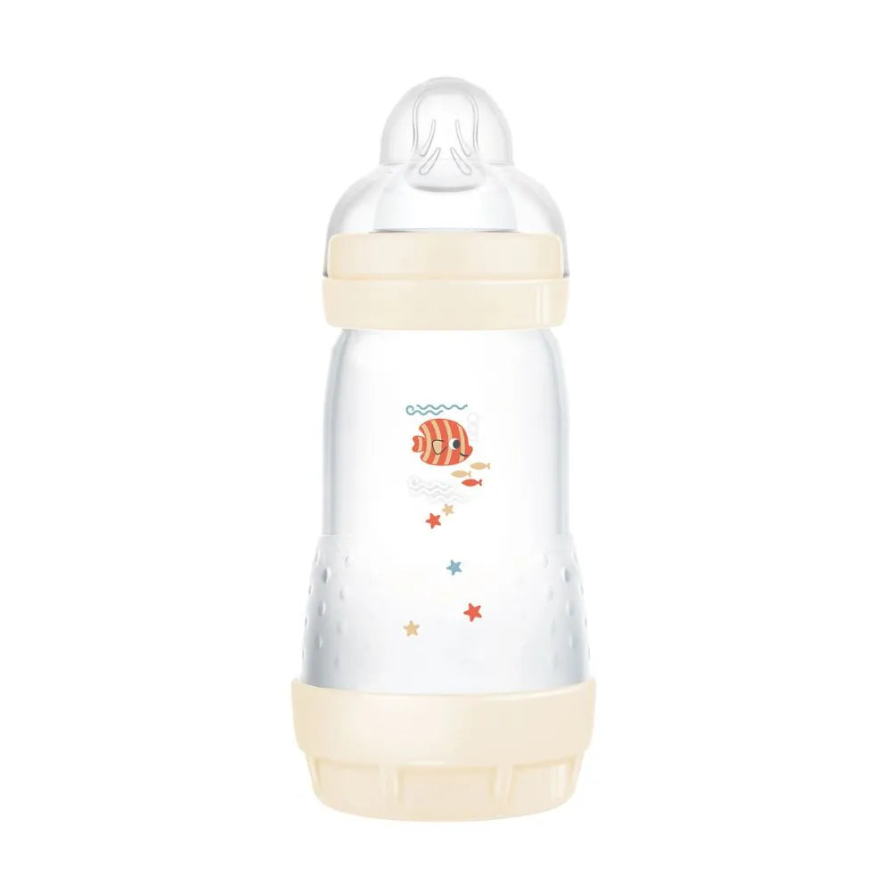 Kit Mamadeiras MAM Anticólica Fundo Do Mar Bege 130ml+260ml