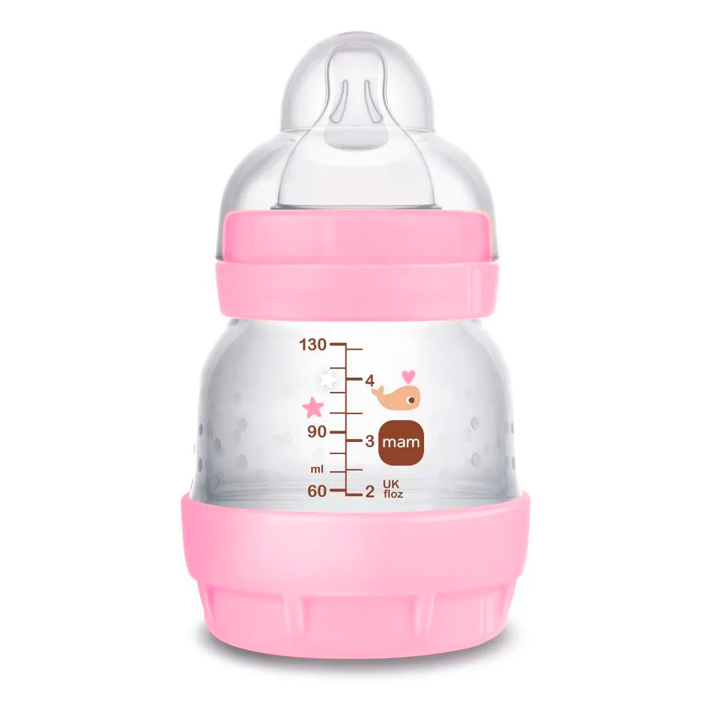 Kit Mamadeiras MAM Anticólica Rosa 130ml + 260ml