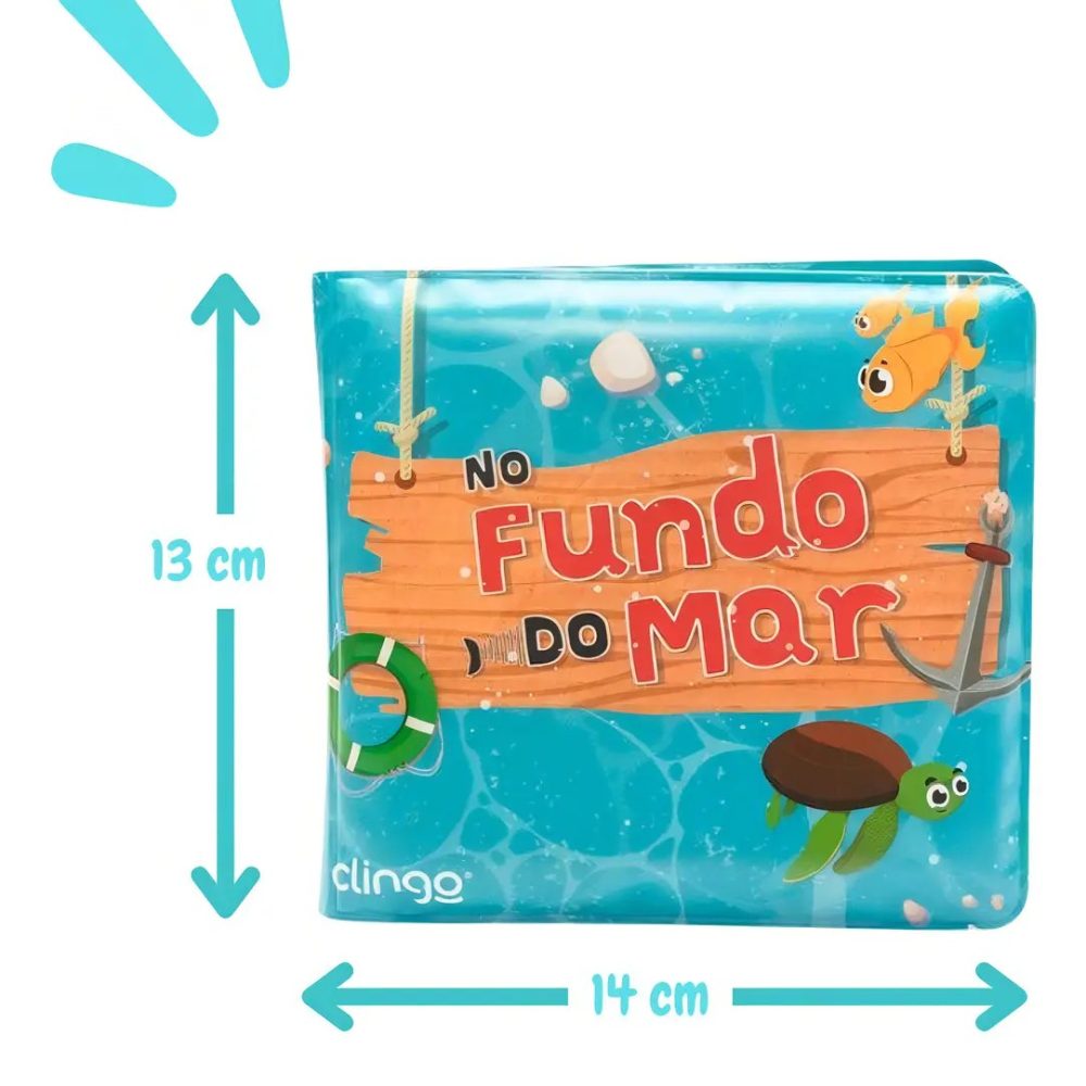 Livrinho Infantil De Banho No Fundo Do Mar Clingo