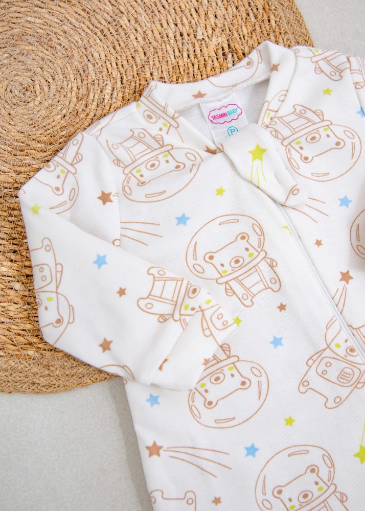 Macacão Bebê Suedine 100% Algodão - Astronauta