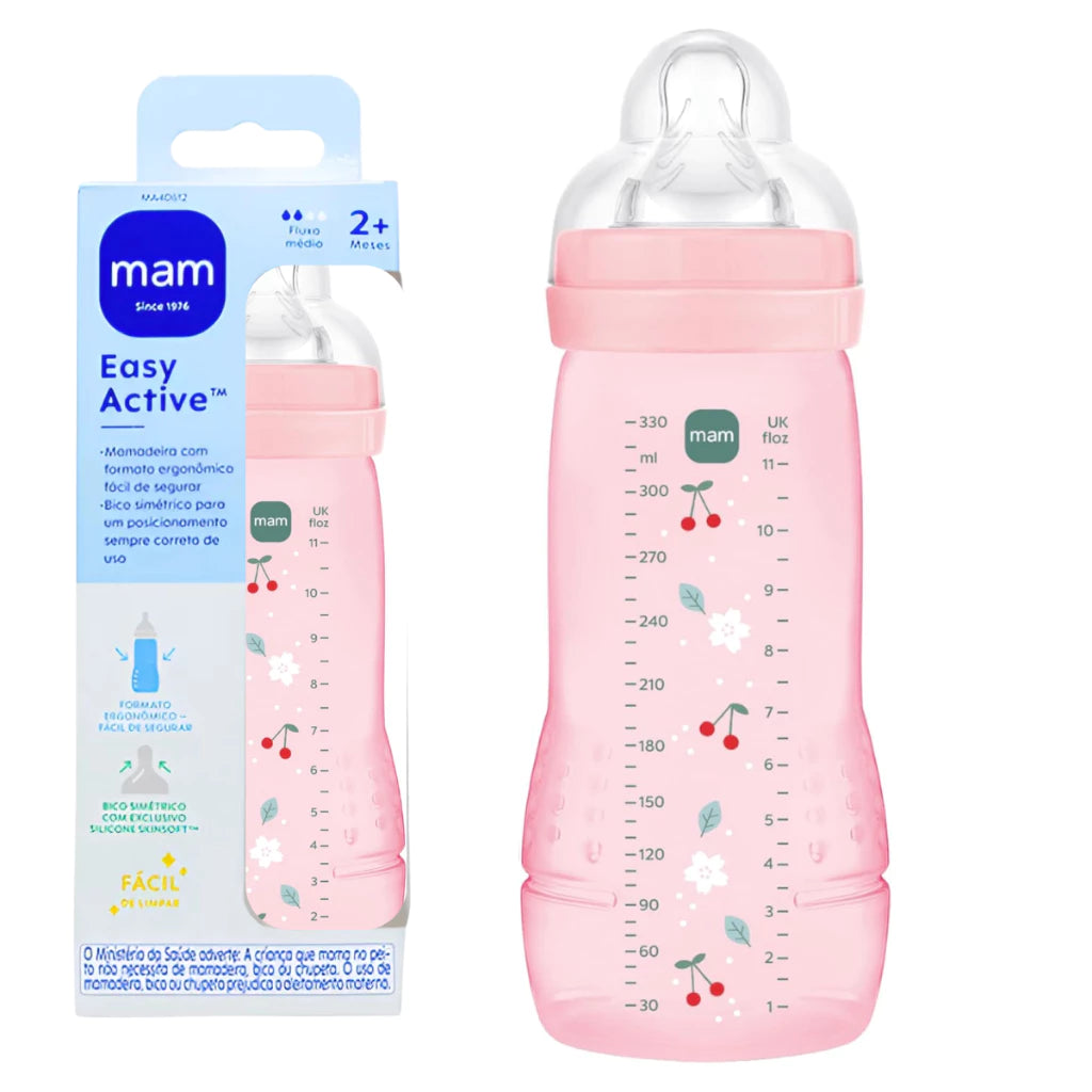 Mamadeira Mam Easy Active 270ml - Rosa