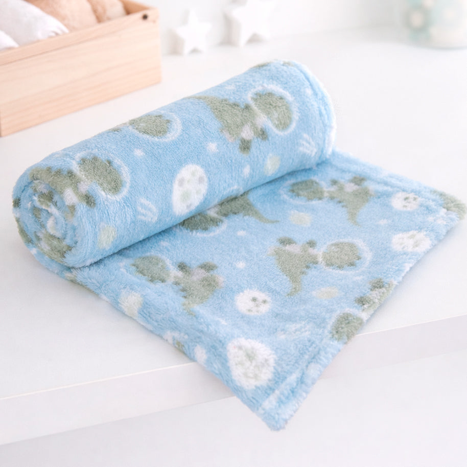 Manta Bebê Microfibra Dino Galáxia 70cm x 1,0m - Bene Casa