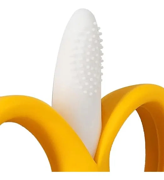 Mordedor Massageador de Gengiva Bebê em Silicone - Banana
