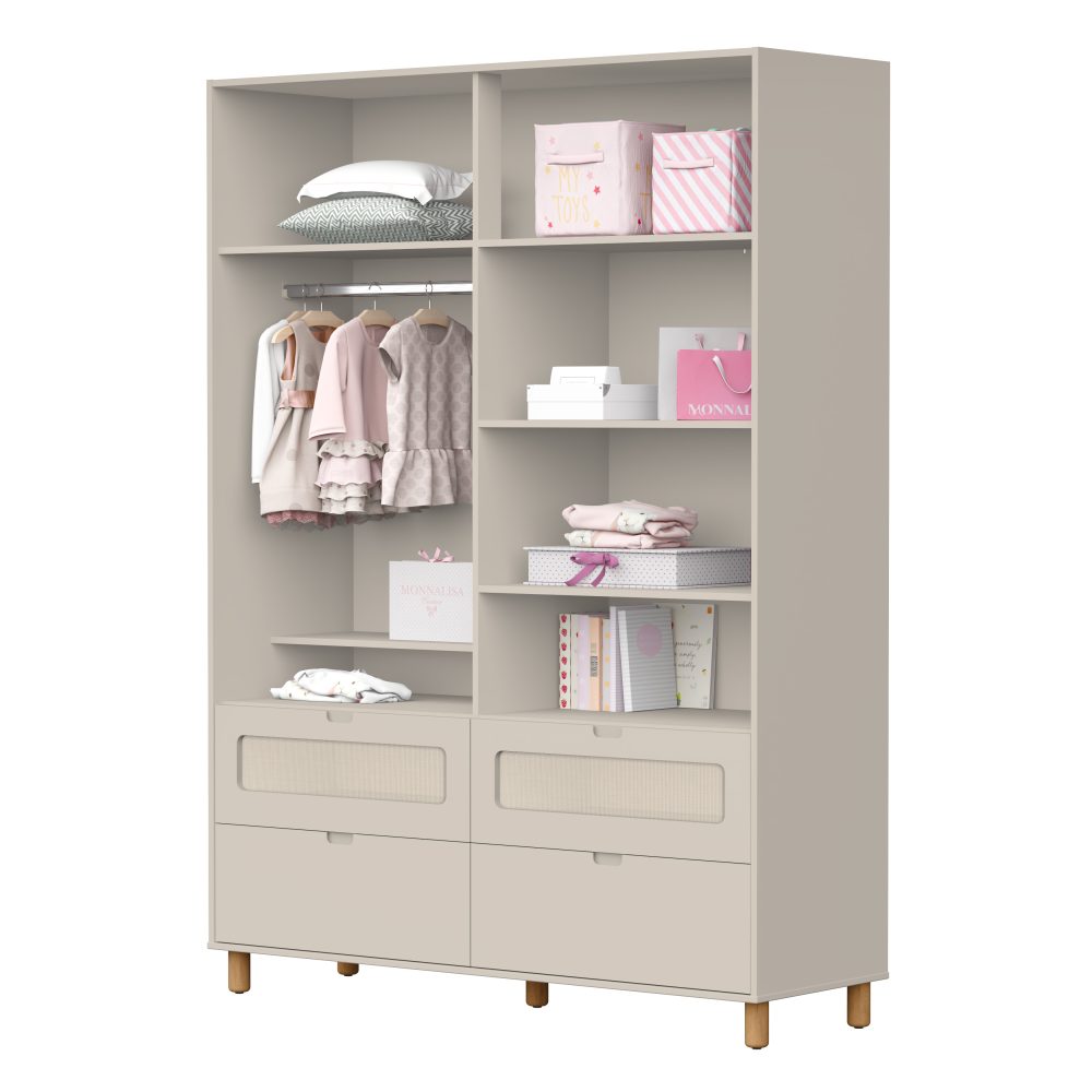 Roupeiro Ollie Infantil Reller - Areia Fosco