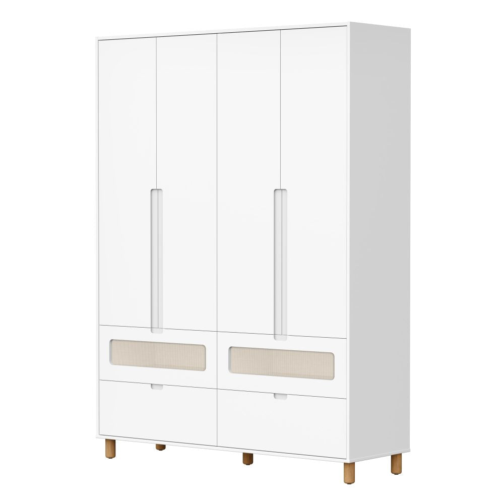 Roupeiro Ollie Infantil Reller - Branco Fosco