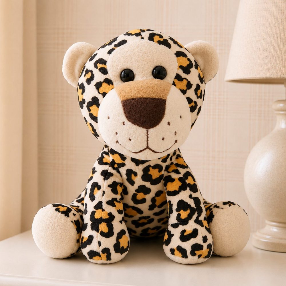 Onça de Pelúcia Infantil Decorativo