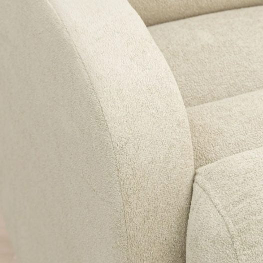 Poltrona Amamentação Maitê Balanço e Giro com Puff - Boucle