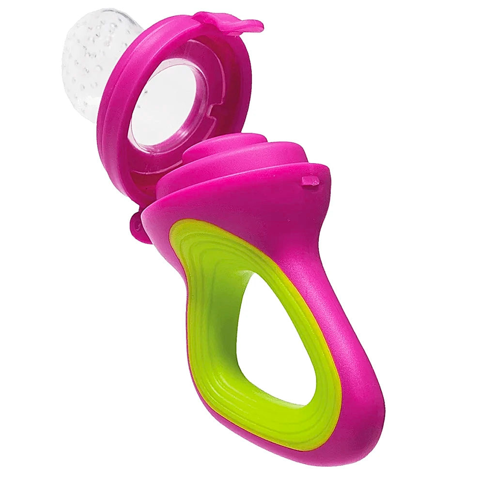 Porta Frutinhas Buba Sugador Em Silicone +6m - Rosa