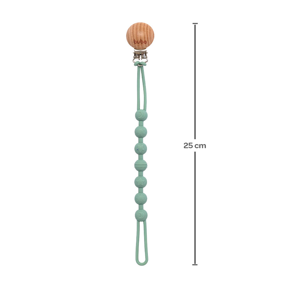 Prendedor De Chupeta Silicone Verde - Buba