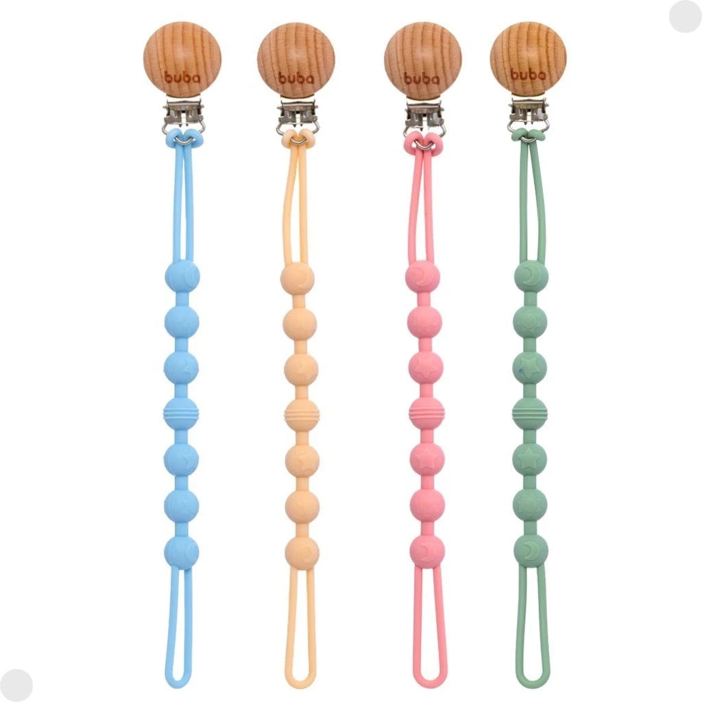 Prendedor De Chupeta Silicone Verde - Buba