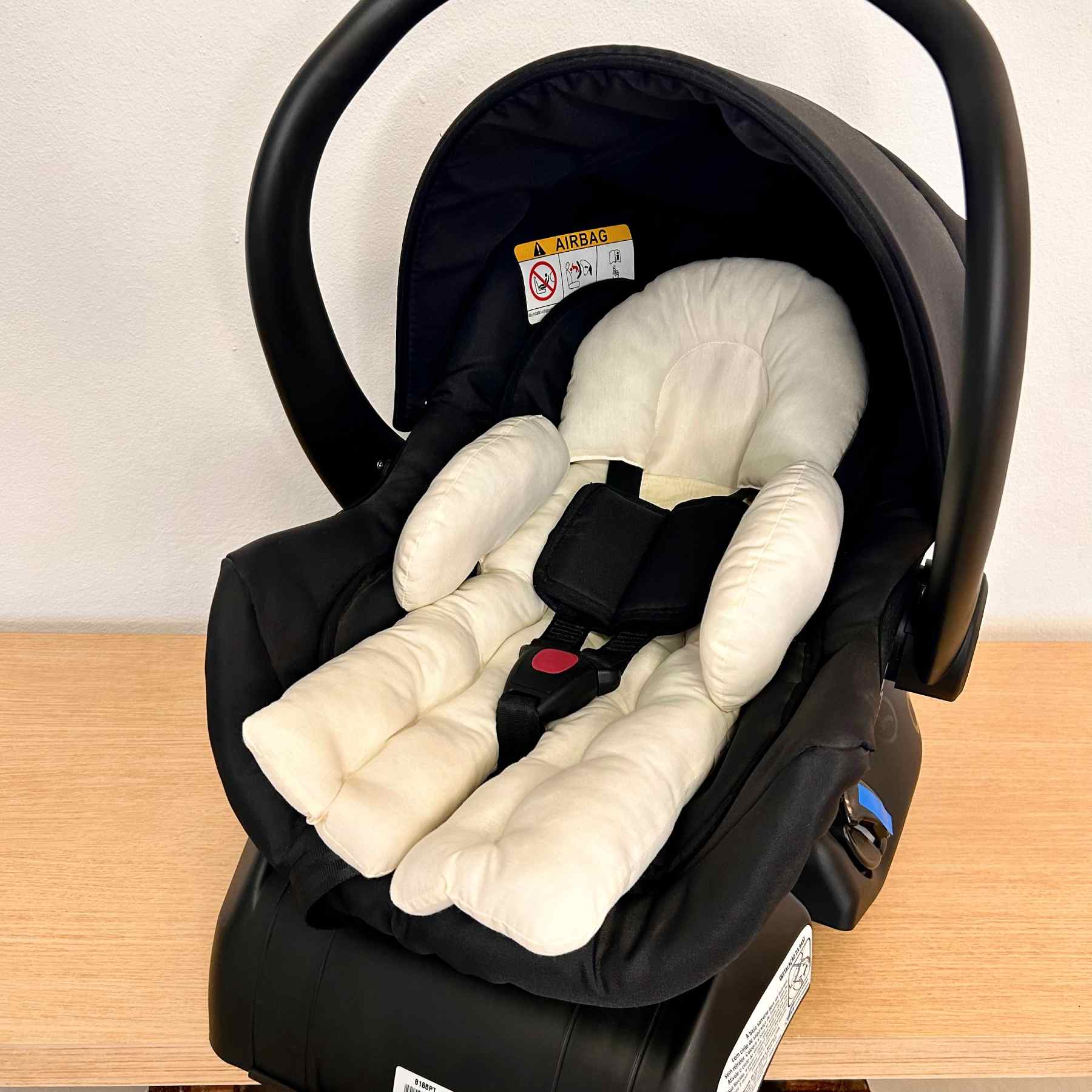 Redutor de Bebê Conforto Off Anatômico 100% Algodão - Apoio e Segurança para o Bebê