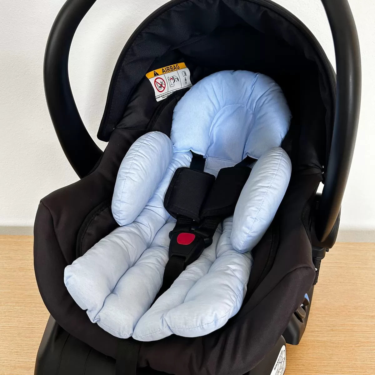 Redutor de Bebê Conforto Anatômico 100% Algodão - Azul