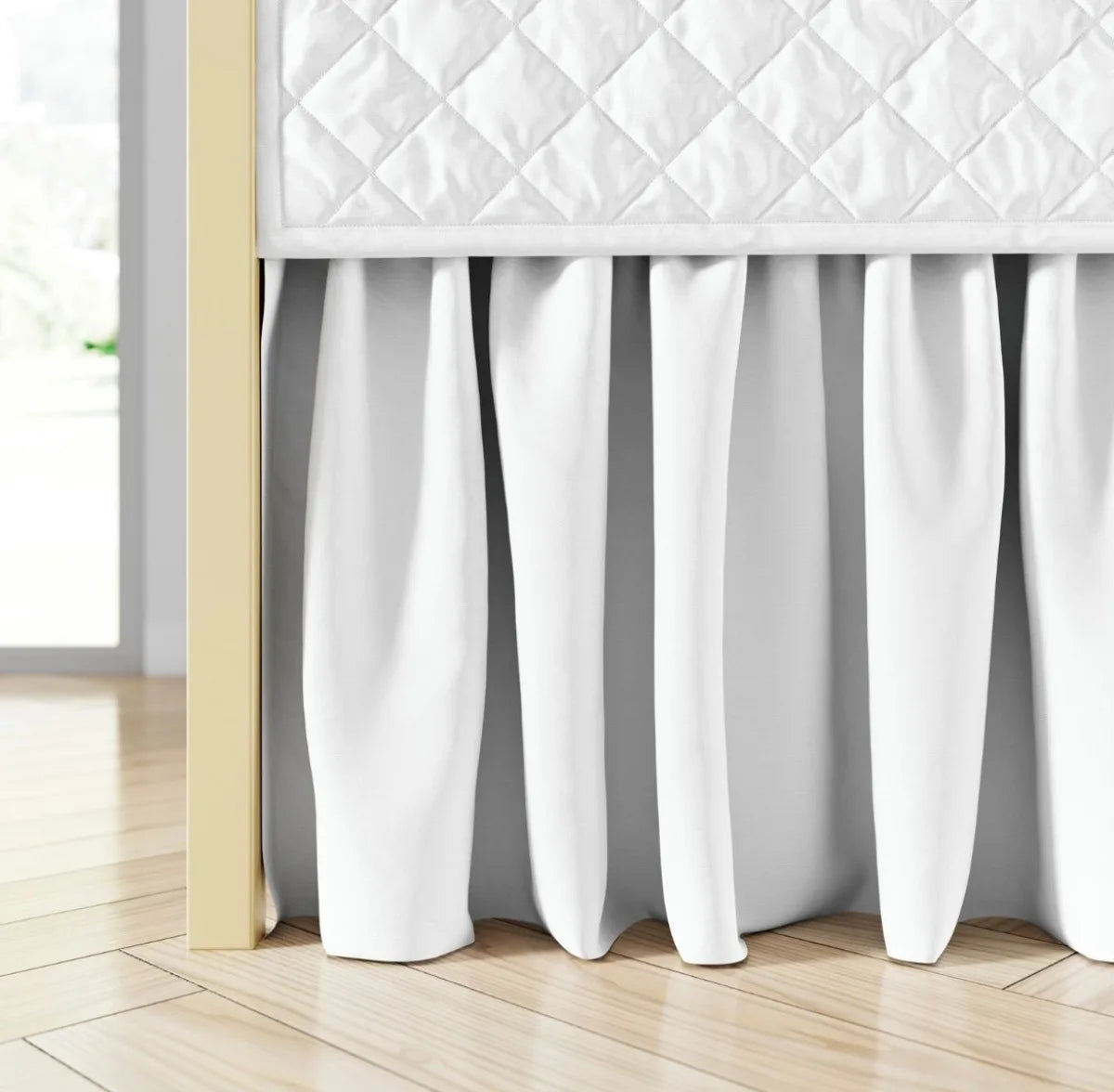 Saia de Berço Microfibra Padrão Americano - Branco
