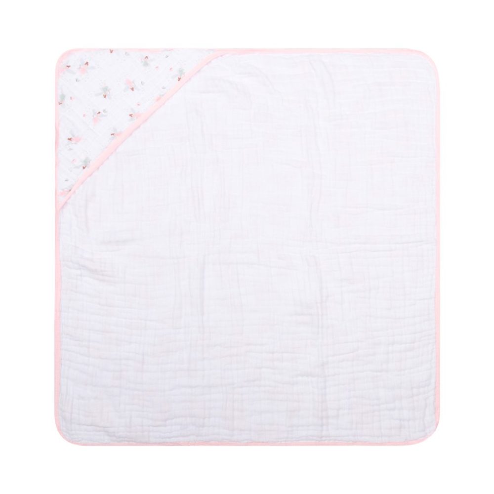Toalha De Banho Papi Soft 3 Camadas Com Capuz 80cm X 80cm - Fadinhas