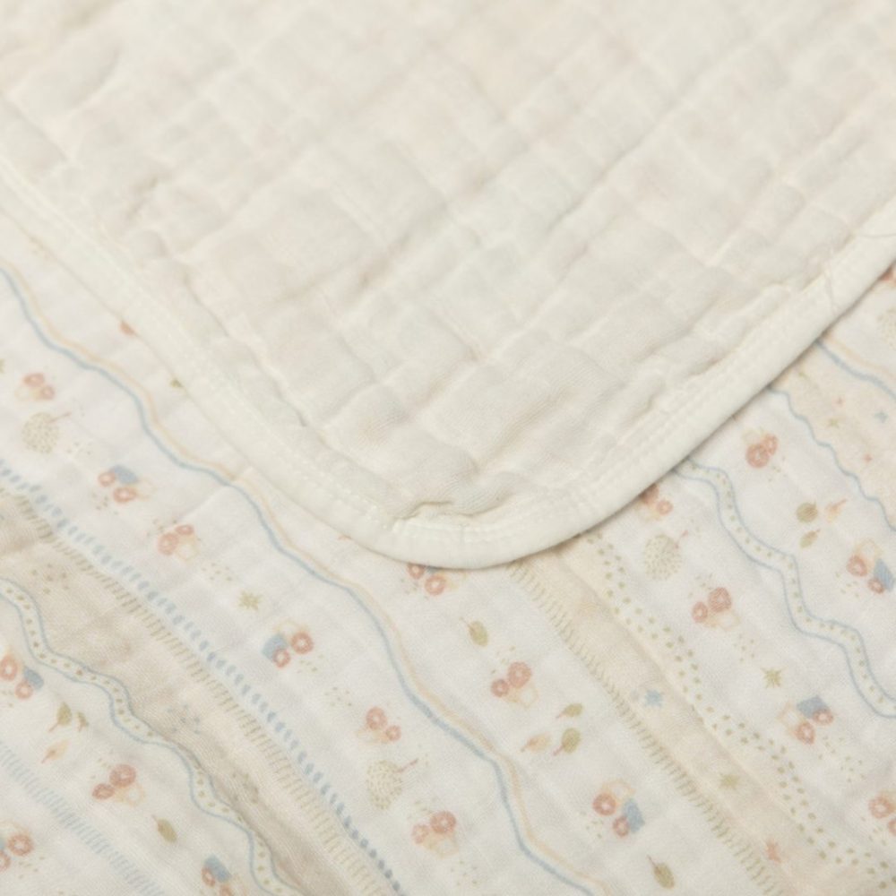 Toalha de Banho Bebê Soft em Algodão 80cmx80cm - Tratorzinho