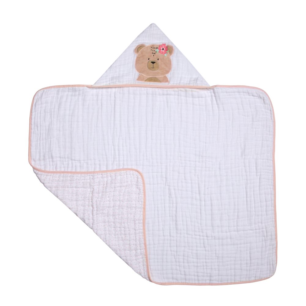 Toalha de Banho Soft 3 Camadas 90cm X 75cm - Ursa Ema