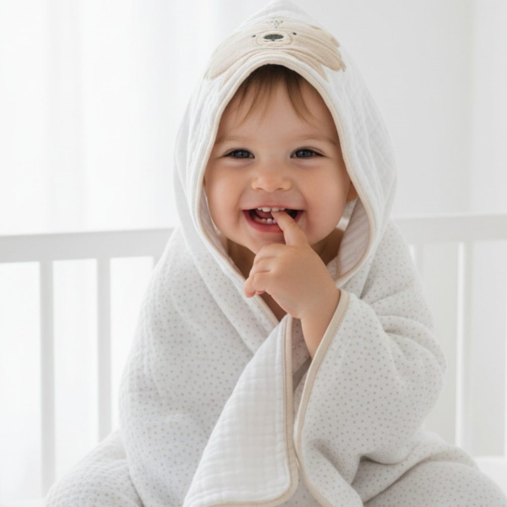 Toalha de Banho Soft 3 Camadas 90cm X 75cm - Urso Ted