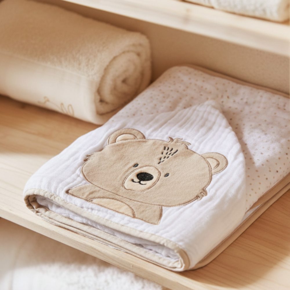 Toalha de Banho Soft 3 Camadas 90cm X 75cm - Urso Ted