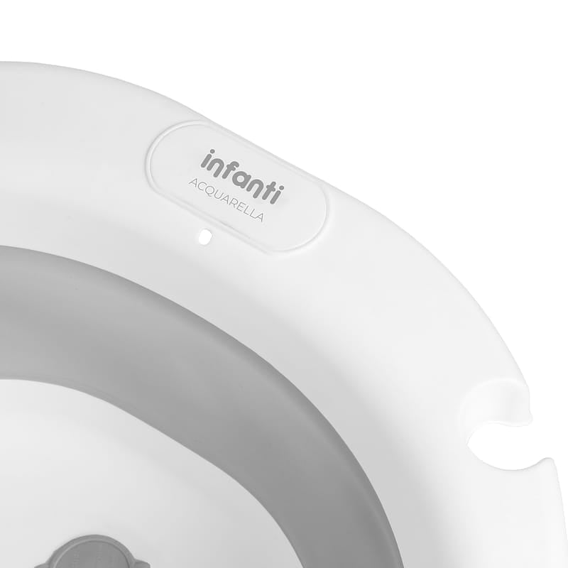 Banheira Dobrável Cinza Com Suporte Infanti - Acquarella