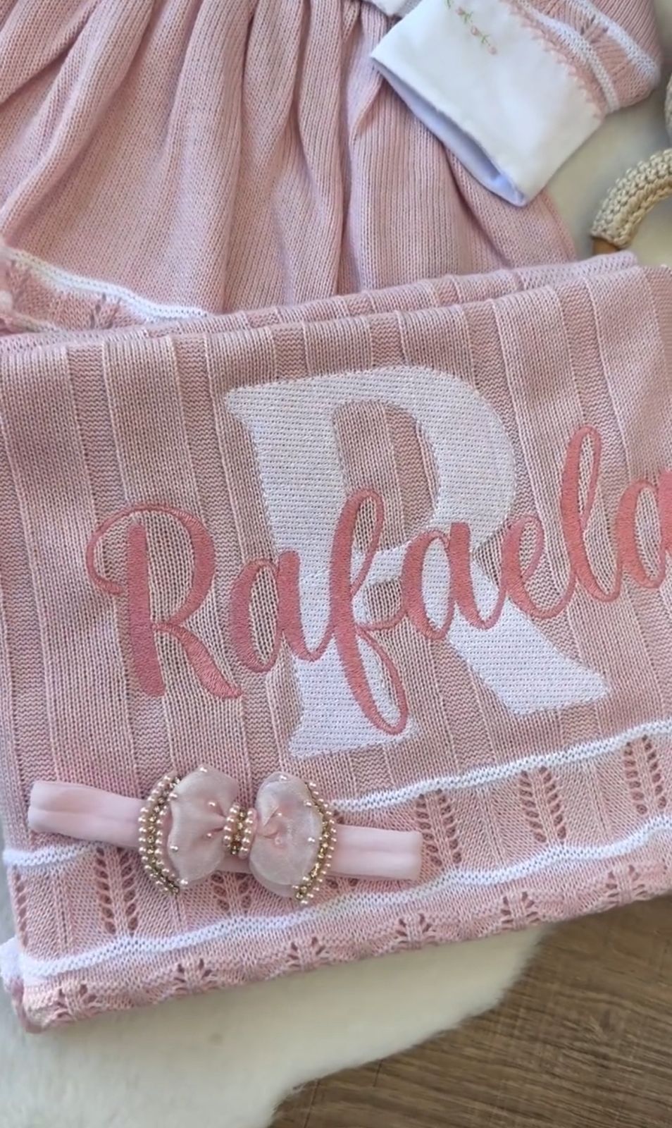 Kit Saída Maternidade Personalizável Completa Rafaela | Personalize Com o Nome da sua princesa