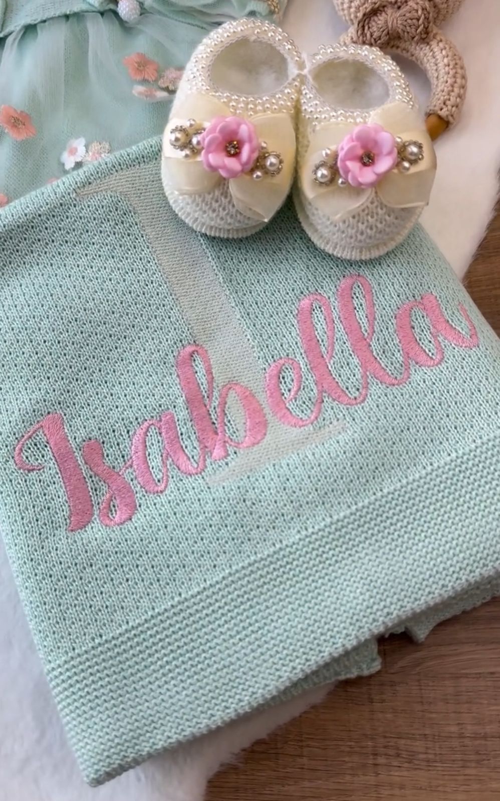 Kit Saída Maternidade Personalizável Completa Isabella | Personalize Com o Nome da sua princesa