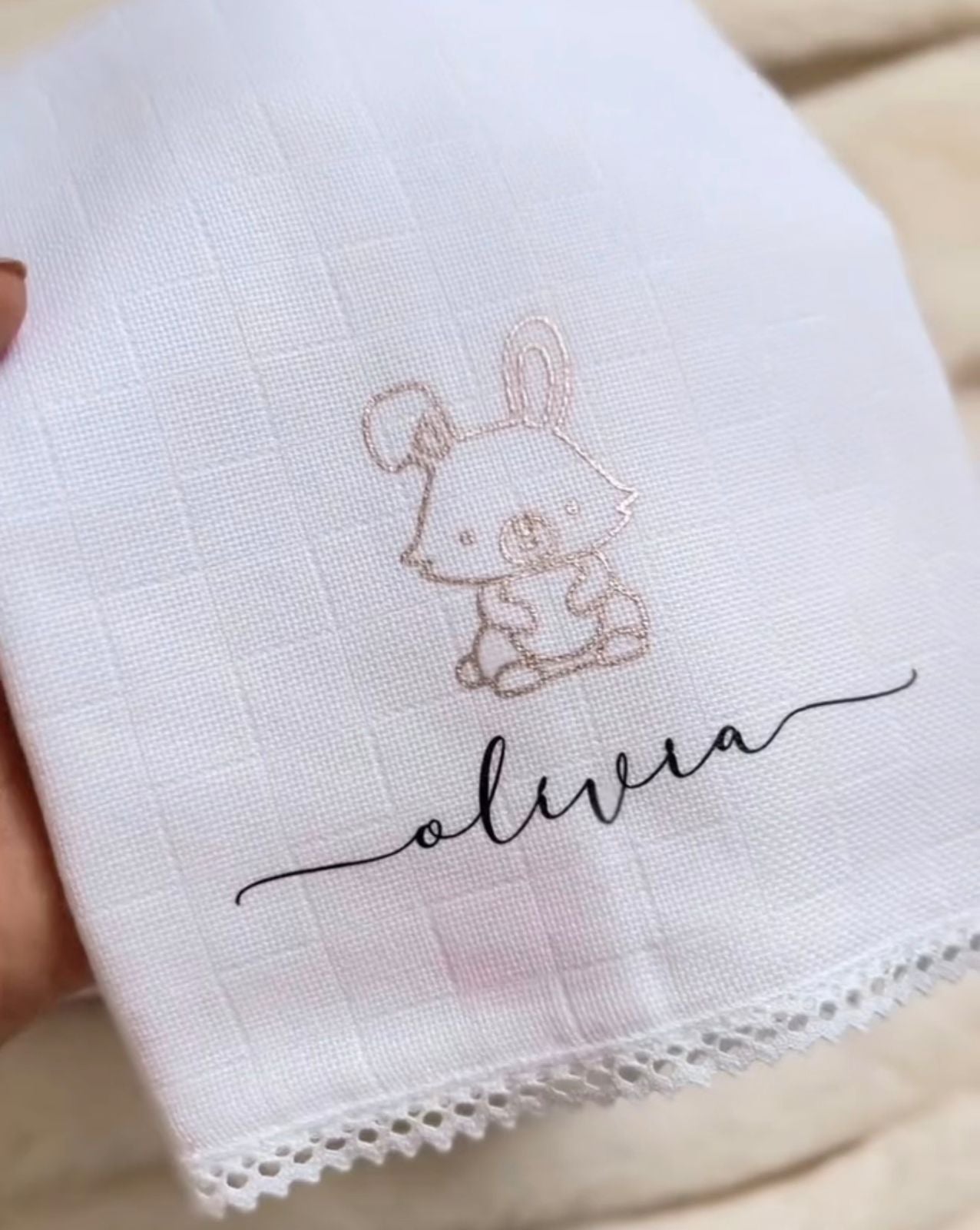 Kit de Fraldinha Personalizado com Nome do Bebê | 6 Peças Personalizadas