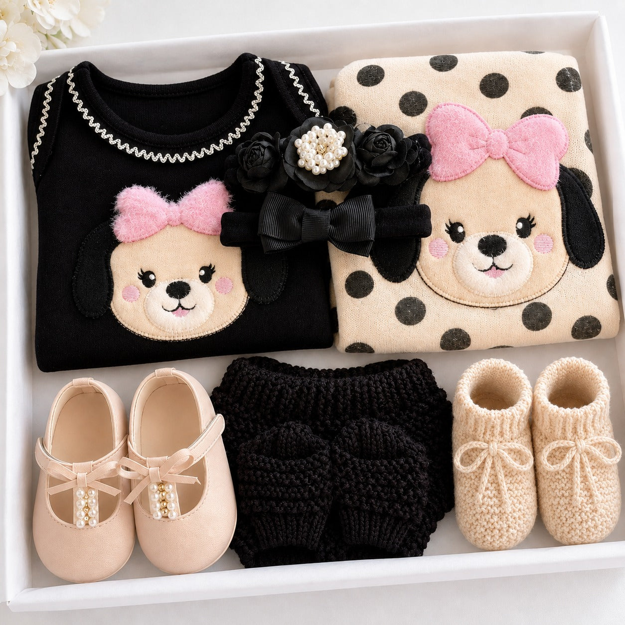 Kit Maternidade Personalizado Completo FEMININA Cachorrinho | Personalize Com o Nome da sua princesa