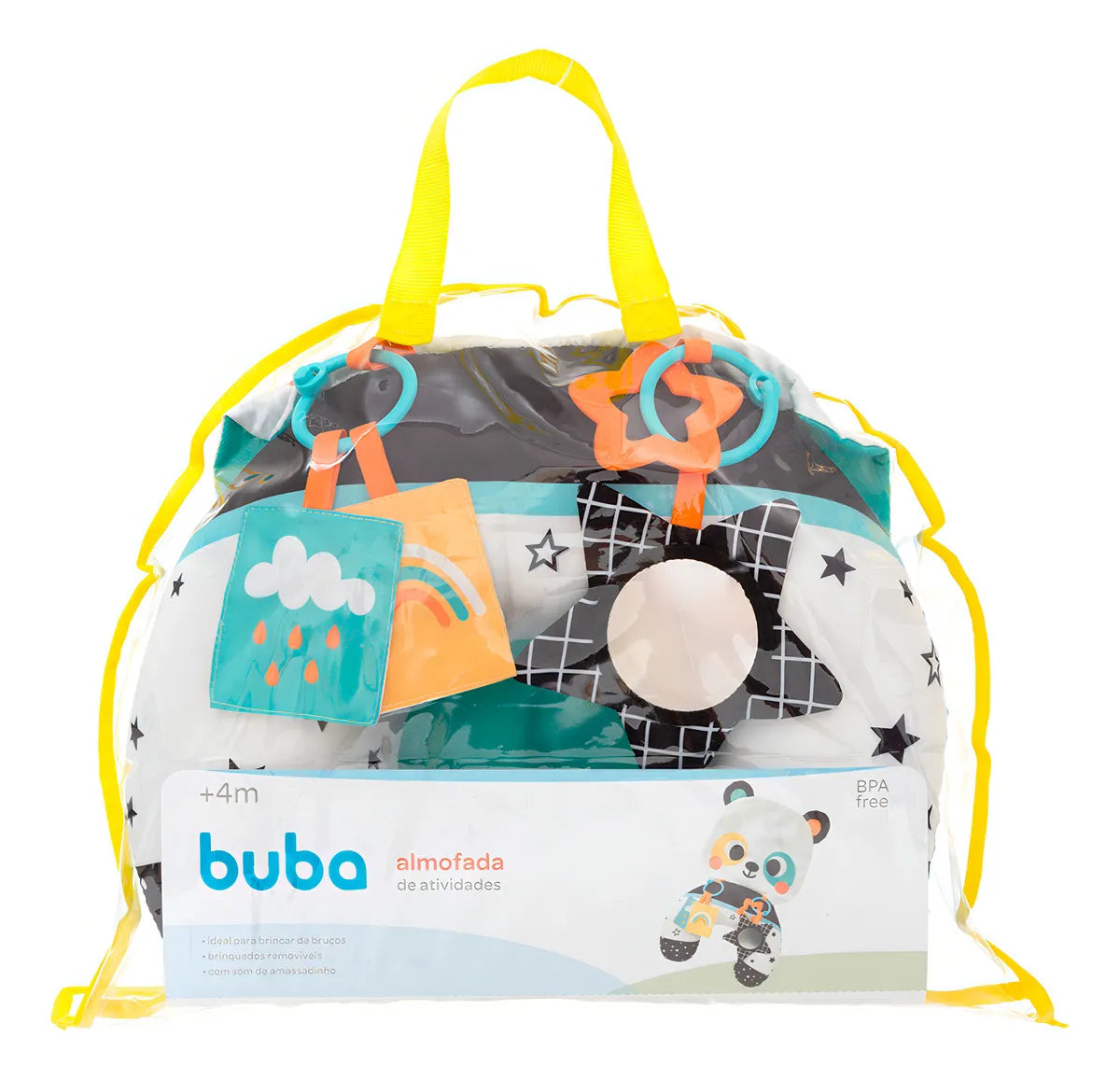 Almofada de Atividades Tummy Time Buba - Panda