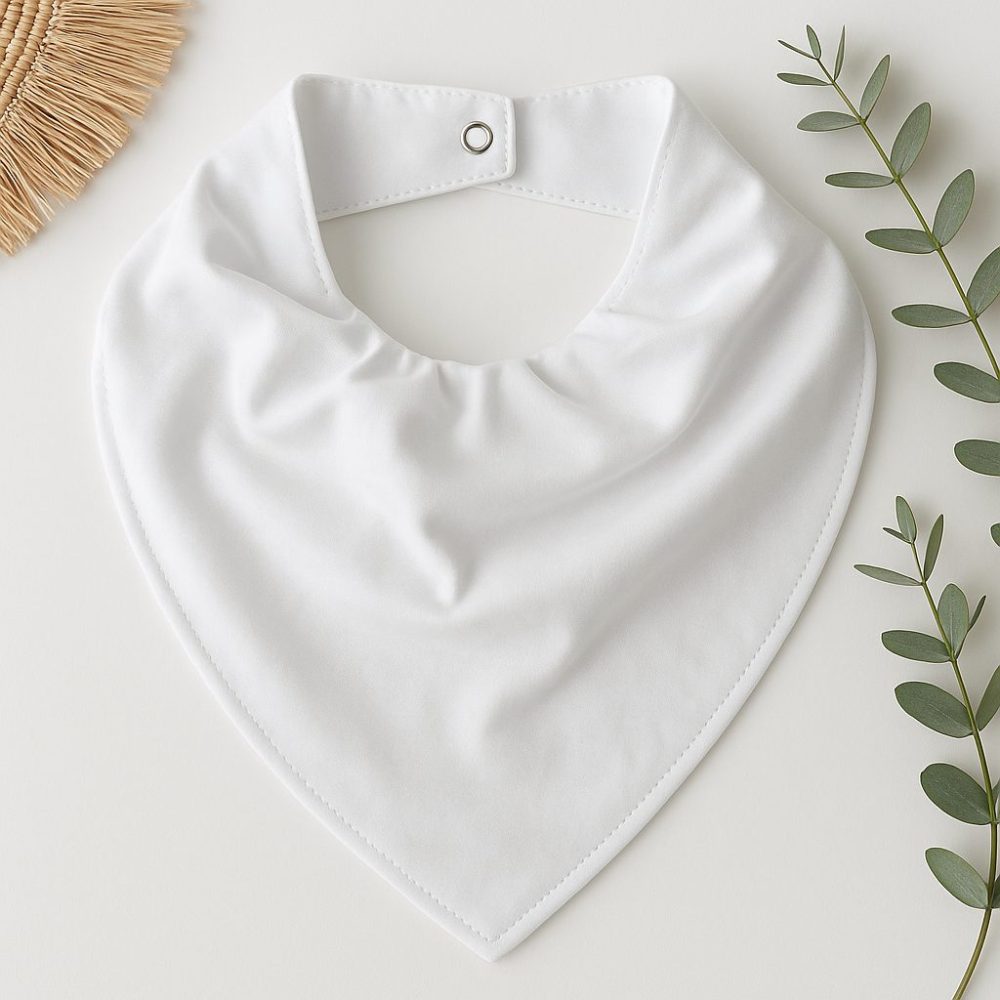 Bandana Impermeável para Bebê - Branca