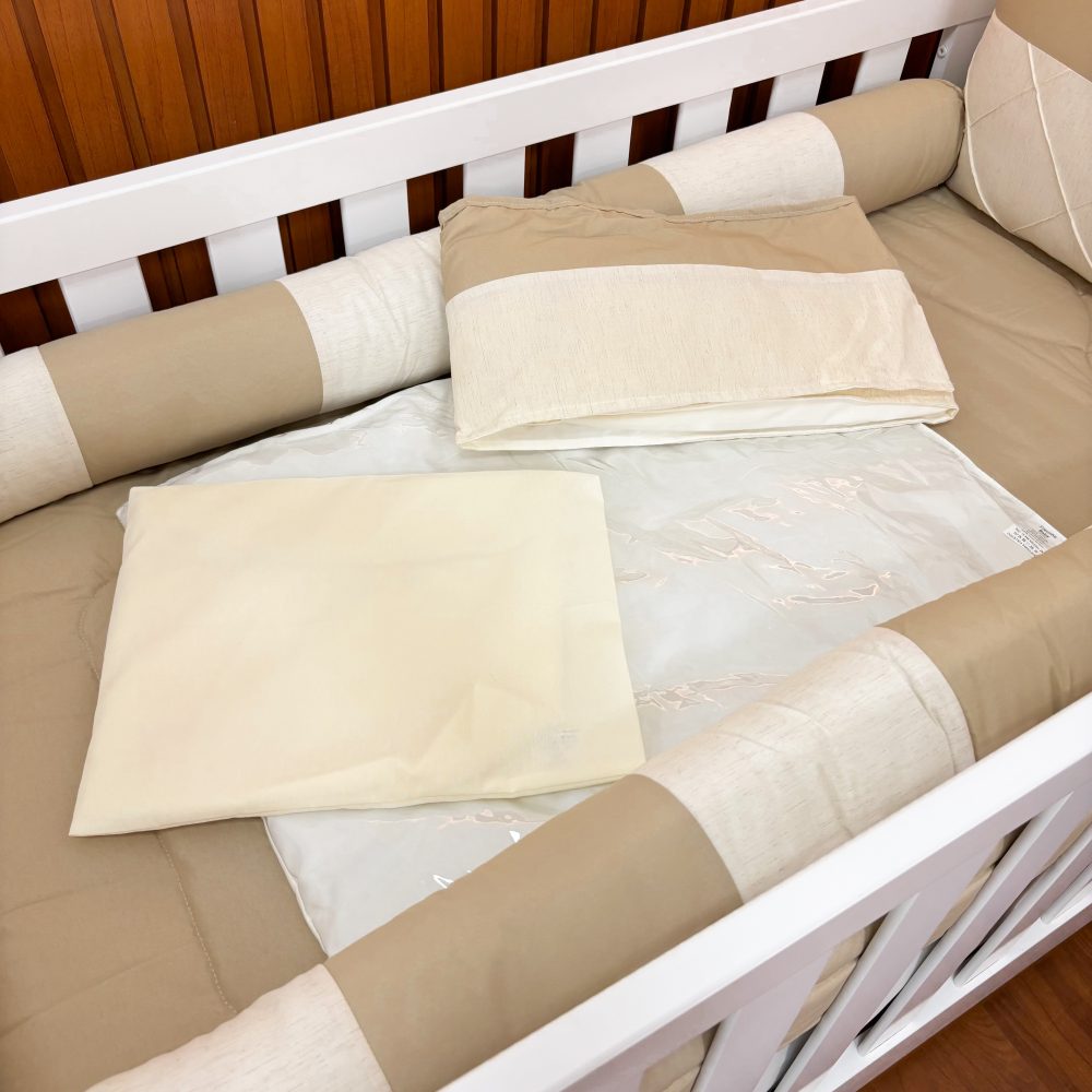 Kit Berço Luxo Padrão Americano - Bege