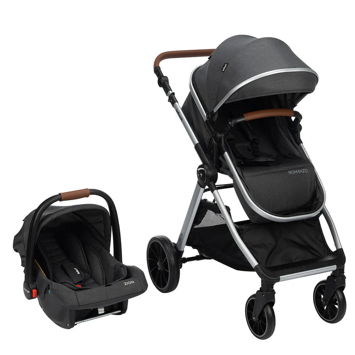 Carrinho Infanti Romanzo Duo Preto Granizo