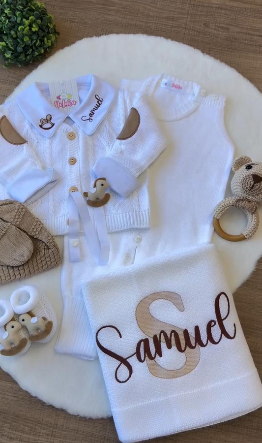 Kit Saída Maternidade Samuel 8 Peças