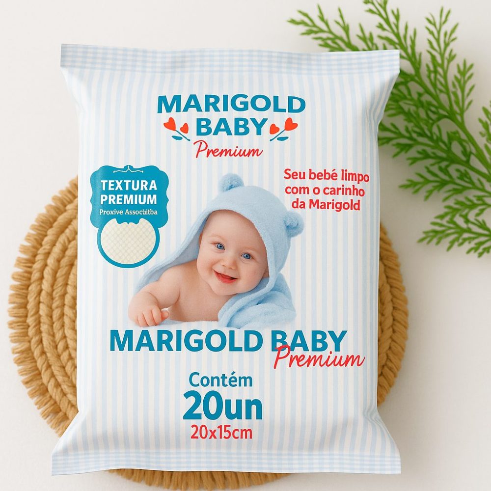 Lenço Umedecido Marigold Premium Baby 20un