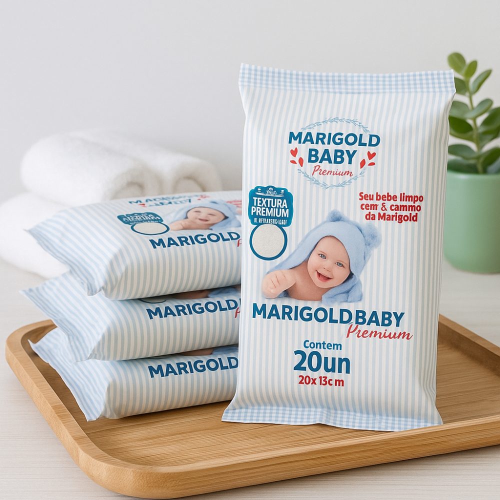 Lenço Umedecido Marigold Premium Baby 20un