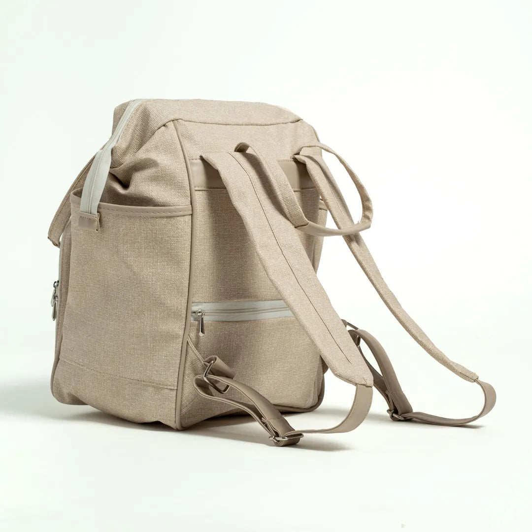 Mochila Maternidade Multifuncional Ibiza Bege - Hug