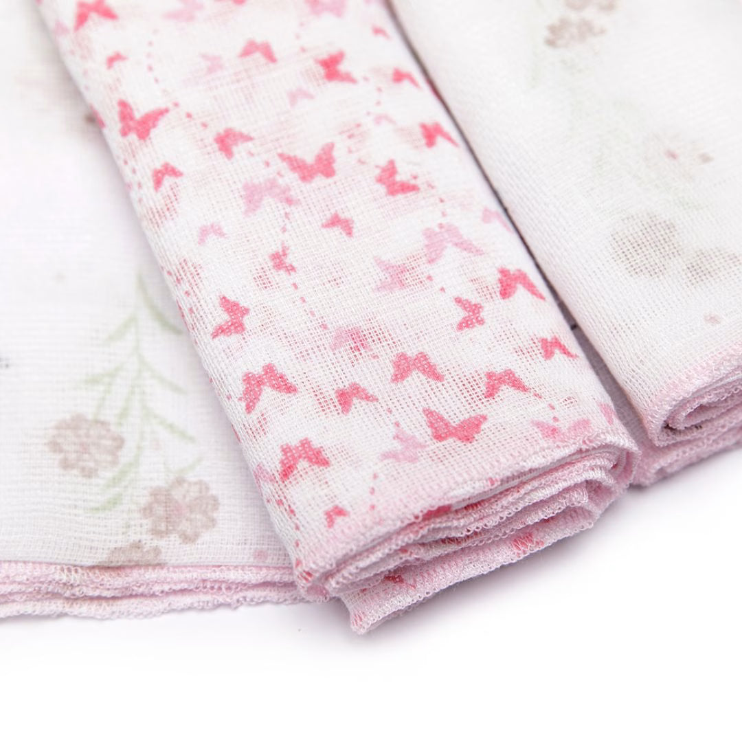 Fralda de Boca Bebê Estampado 32cmx32cm - Floral