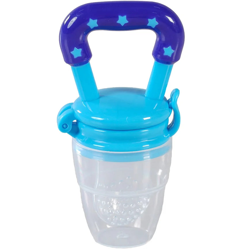 Porta Frutinhas em Silicone Para Bebê Azul - Bene Casa