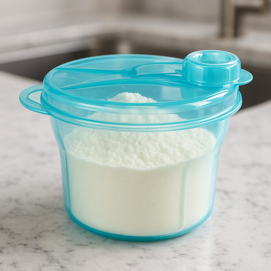 Pote para Leite em Pó Azul - Buba