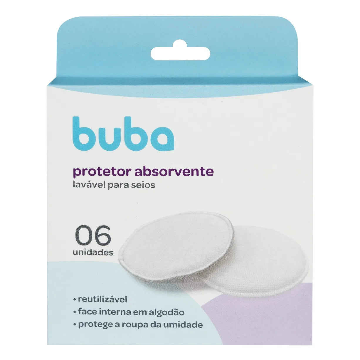 Protetor de Seios Lavável com 6 Unidades