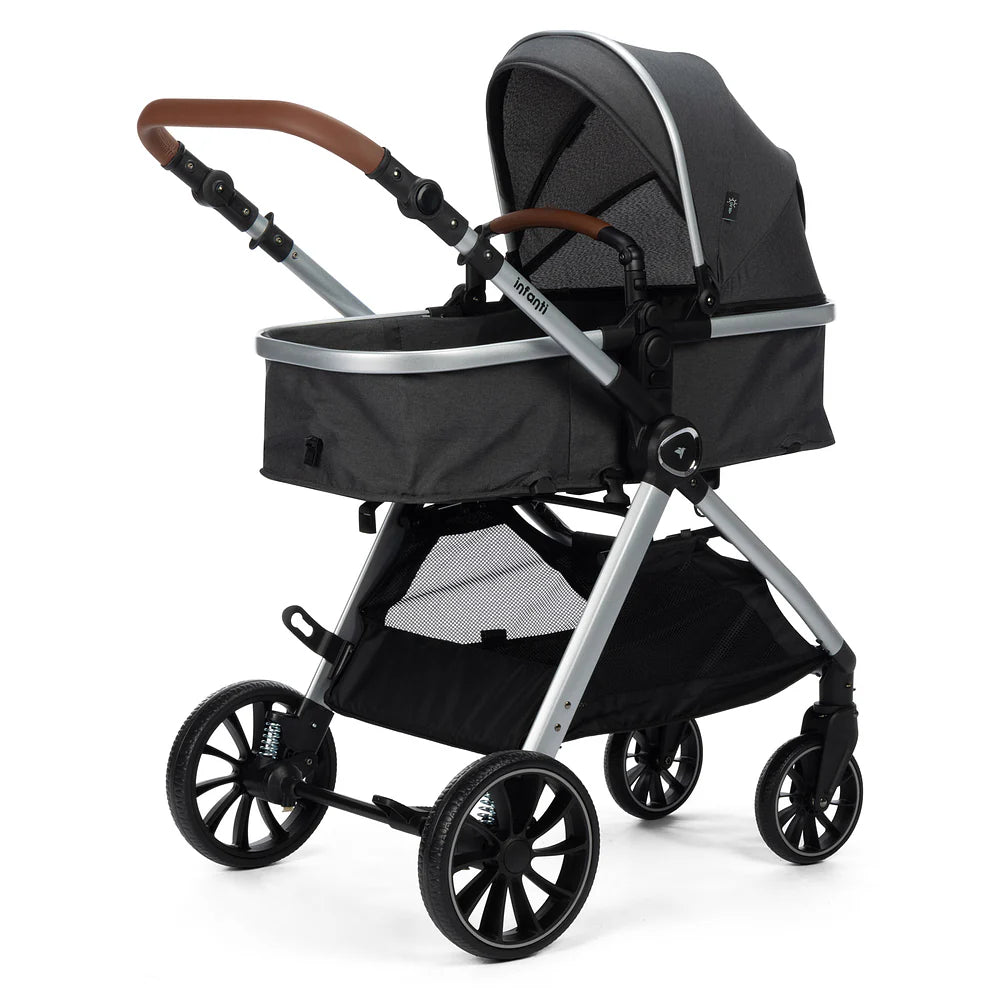 Carrinho Infanti Romanzo Duo Preto Granizo