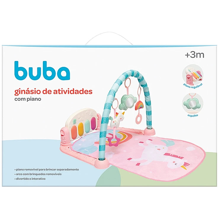 Tapete De Atividades Com Piano Unicórnio - Buba