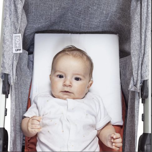 Travesseiro Anti Refluxo Para Carrinho Com Fronha - Papi