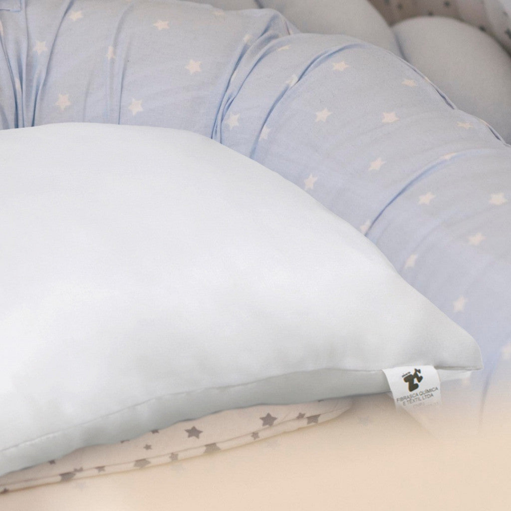 Travesseiro Baby Saúde e Conforto Com Ícons de Prata +6 meses
